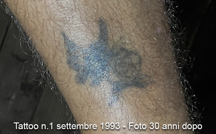 Il primo tatuaggio di Antonio Orlando